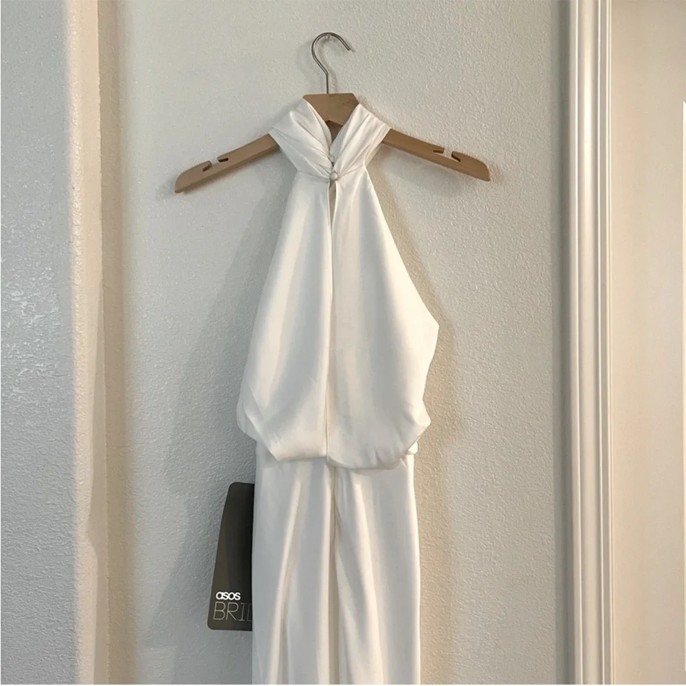 ASOS Ruched Halter Neck Maxi - Picture 8 of 10